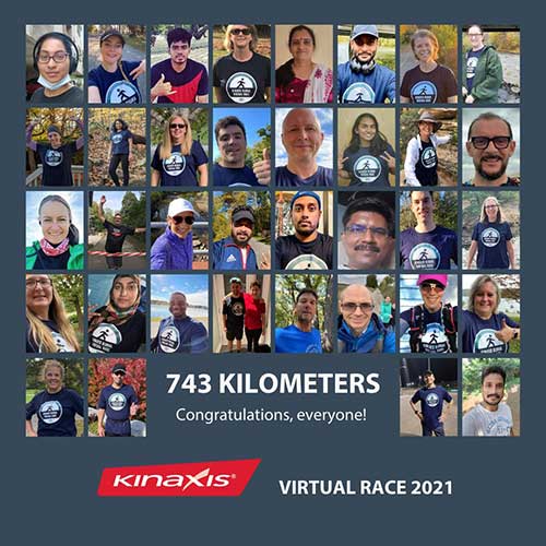 Collage of Kinaxis' second annual Global Virtual Race participants