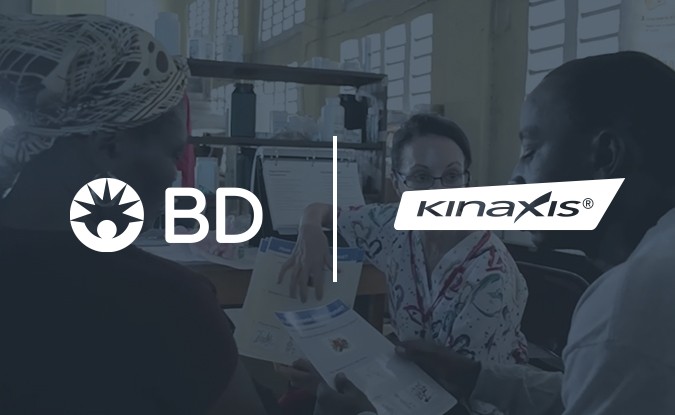 Becton, Dickinson and Company (BD) and Kinaxis logos side by side.