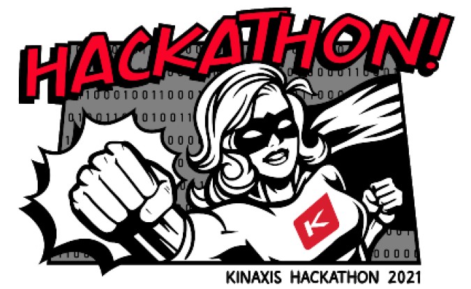 Kinaxis Hackathon 2021 comic book style logo