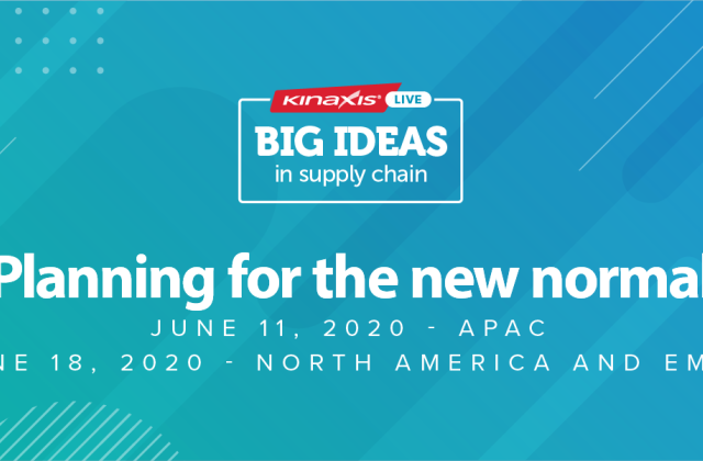 Join us in June for Kinaxis Live: Planning for the new normal