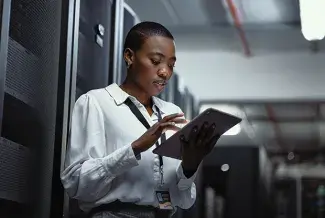 Women in a database center