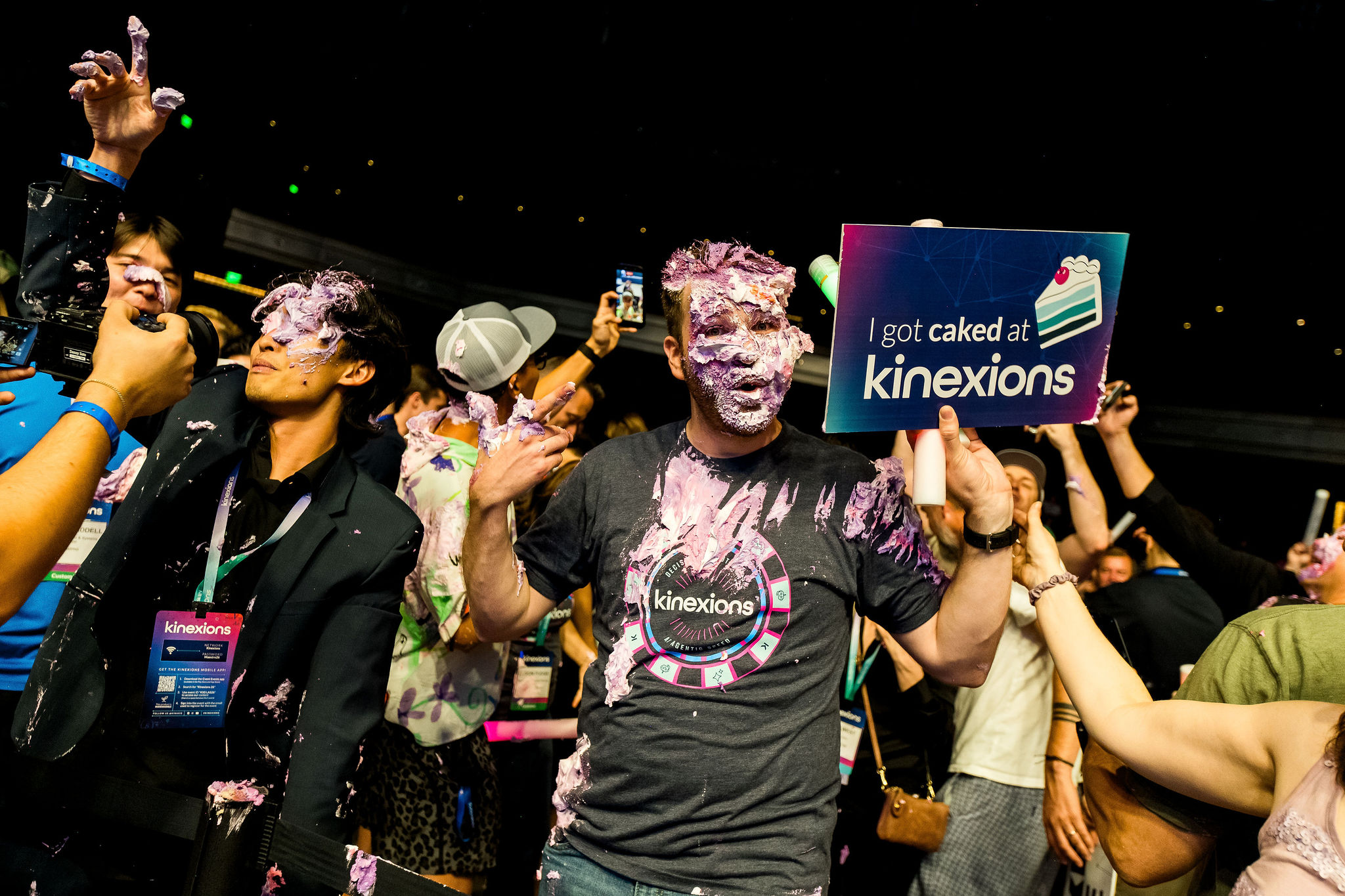 Steve Aoki's signature caking was enjoyed by all
